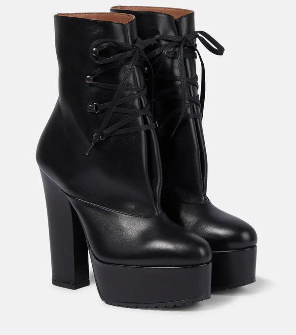  Alaia Alaã¯a Trekk 135 Leather Ankle Boots 