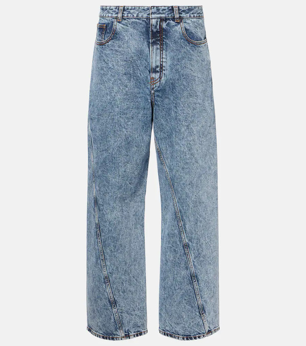  Alaia Alaã¯a Twisted Low-rise Wide-leg Jeans 