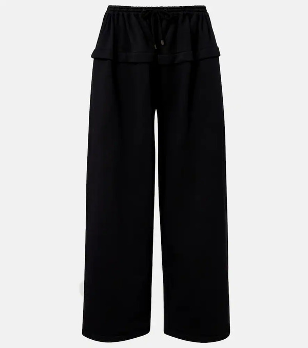  Alaia Alaã¯a Wide-leg Cotton Sweatpants 
