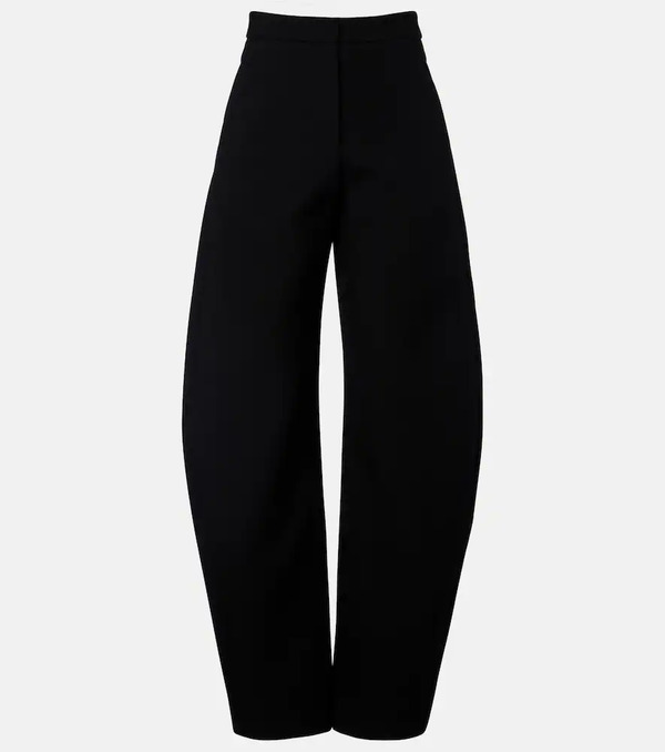  Alaia Alaã¯a Wool-blend Barrel-leg Pants 