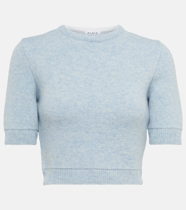  Alaia Alaã¯a Wool Crop Sweater 