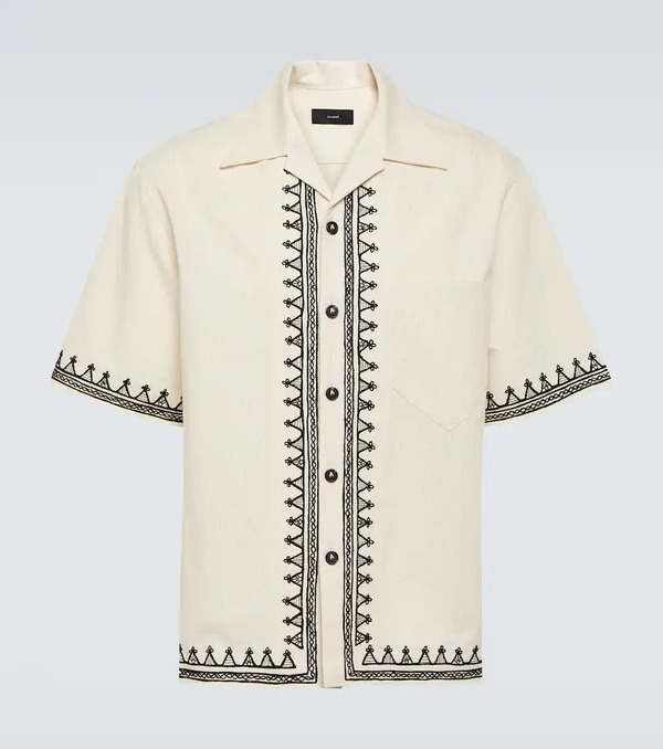  Alanui Alanui Akasha Embroidered Cotton-blend Shirt 