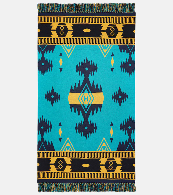  Alanui Alanui Icon Wool-blend Jacquard Blanket 
