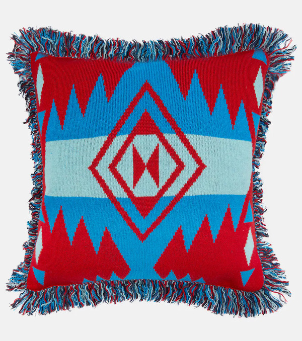  Alanui Alanui Icon Wool-blend Jacquard Cushion 
