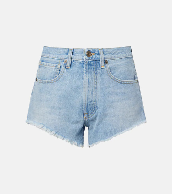  Alanui Alanui Islandâs Diary Denim Shorts 