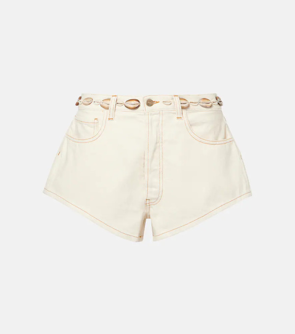  Alanui Alanui Ocean Dream Denim Shorts 
