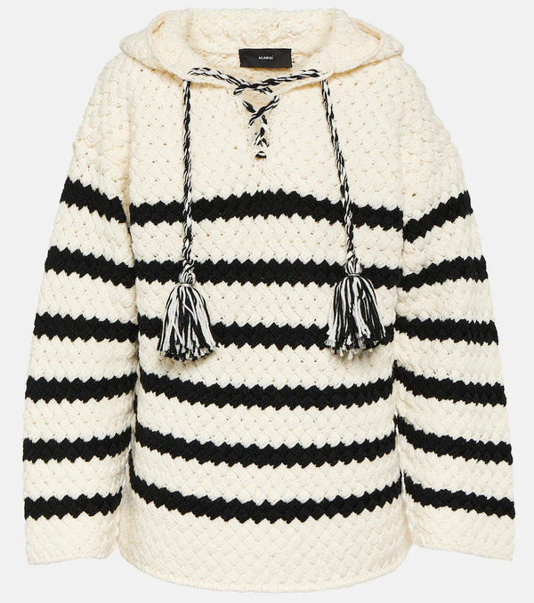  Alanui Alanui The Mariner Striped Wool Hoodie 
