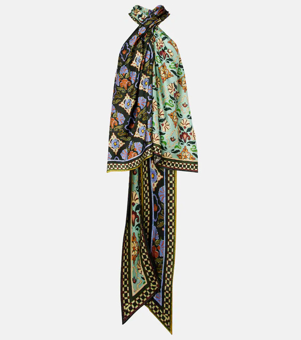  Alemais Alã©mais Cece Floral Silk Halterneck Top 