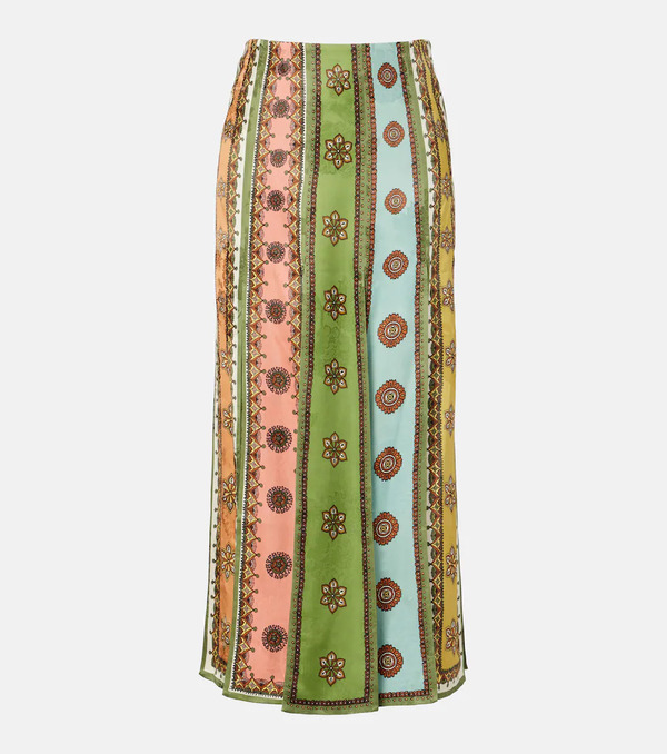  Alemais Alã©mais Contina Printed Jacquard Maxi Skirt 
