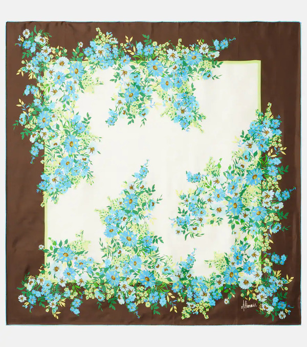  Alemais Alã©mais Floral Silk Scarf 
