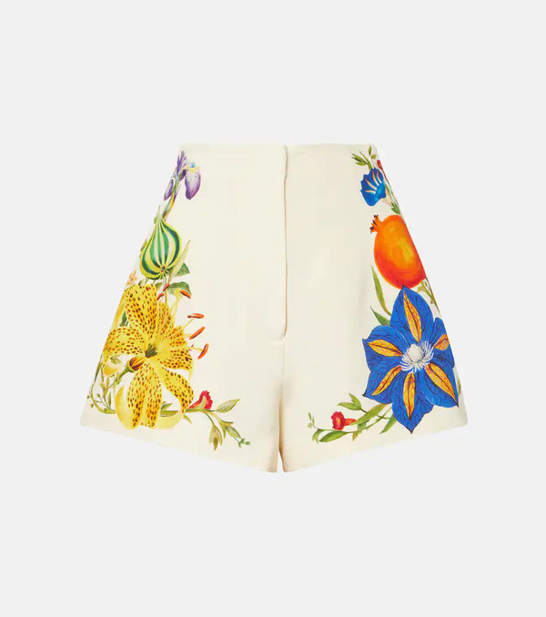  Alemais Alã©mais Flores Floral High-rise Shorts 