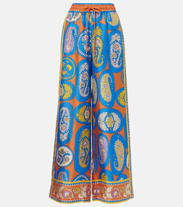  Alemais Alã©mais Luis Printed Silk Palazzo Pants 