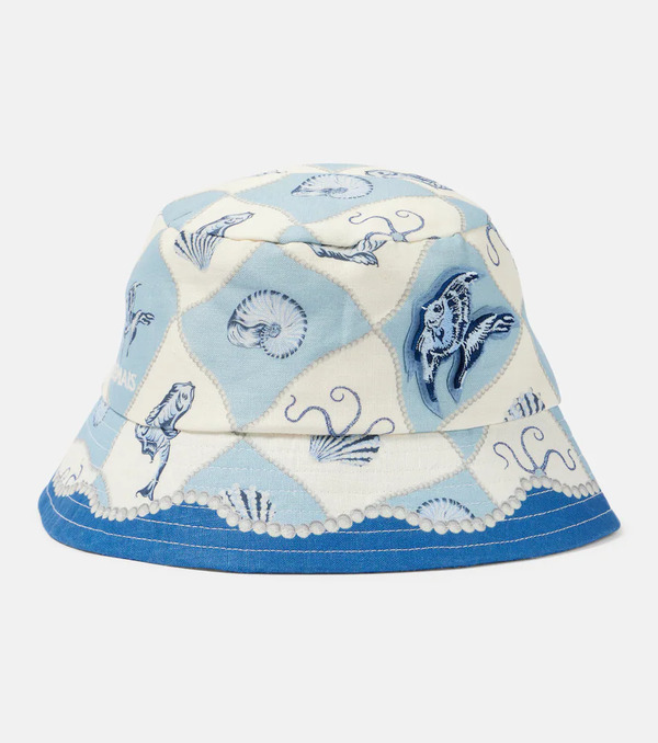  Alemais Alã©mais Pia Linen Bucket Hat 