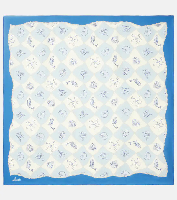 Alemais Alã©mais Pia Printed Silk Scarf 