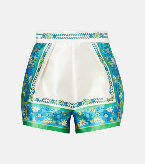  Alemais Alã©mais Vivianna Printed High-rise Shorts 