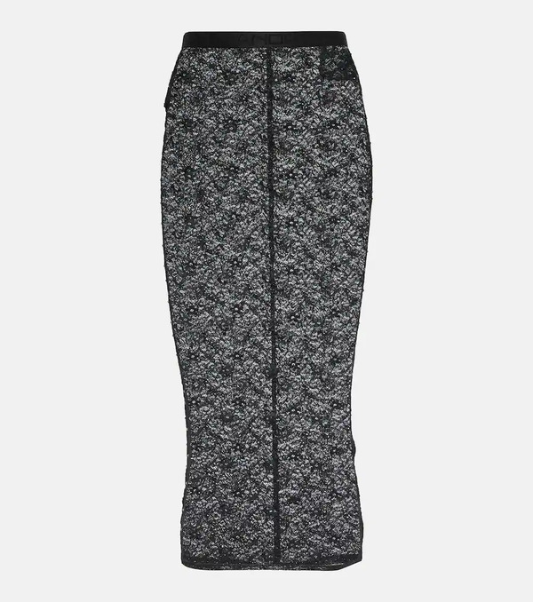  Alessandra Rich Alessandra Rich Lace Pencil Skirt 