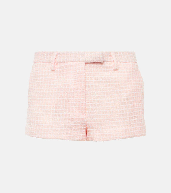  Alessandra Rich Alessandra Rich Sequined Tweed Shorts 