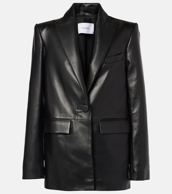  Alex Perry Alex Perry Oversized Leather Blazer 
