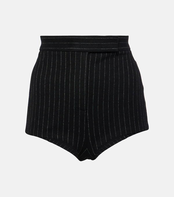  Alex Perry Alex Perry Pinstripe High-rise Shorts 