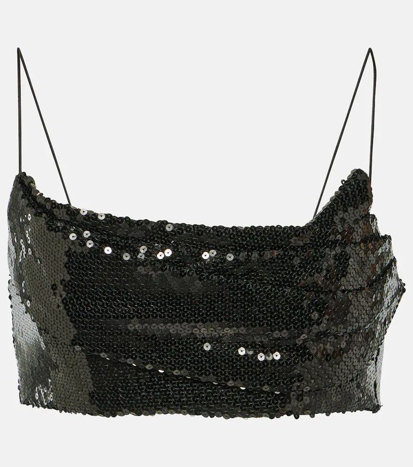  Alex Perry Alex Perry Sequined Crop Top 