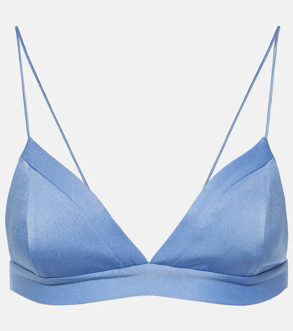  Alex Perry Alex Perry Triangle Satin Crãªpe Bra Top 