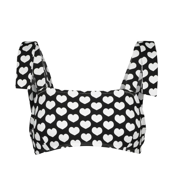  Alexandra Miro Alexandra Miro Audrey Heart-print Bikini Top 