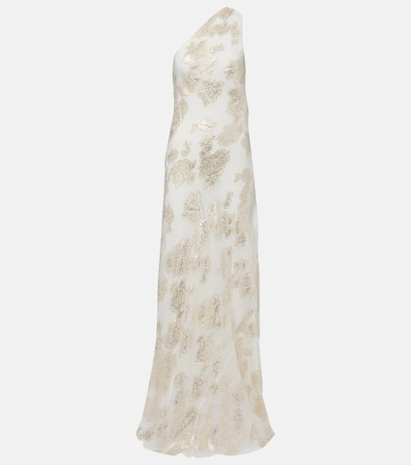  Alexandra Miro Alexandra Miro Ava Silk-blend Lamã© Maxi Dress 