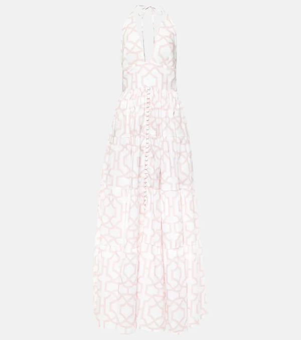  Alexandra Miro Alexandra Miro Celeste Printed Cotton Maxi Dress 