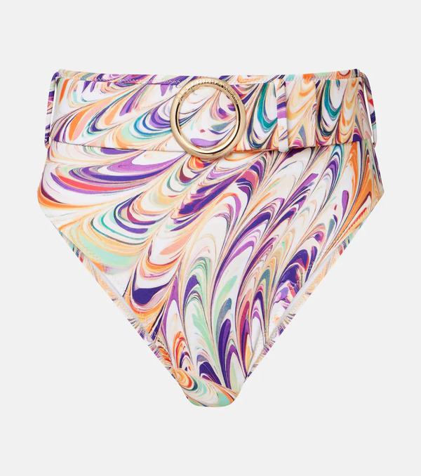 Alexandra Miro Alexandra Miro Iris Belted Printed Bikini Bottoms 