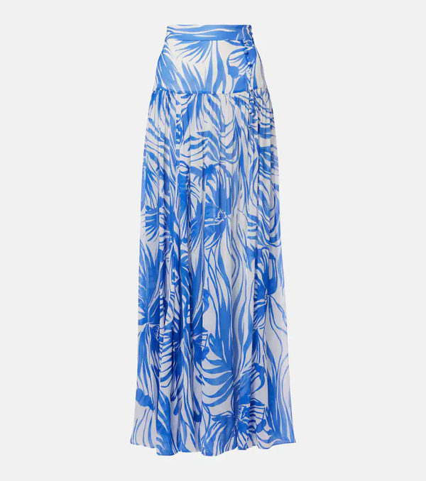  Alexandra Miro Alexandra Miro Jaimee High-rise Printed Maxi Skirt 