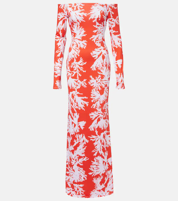  Alexandra Miro Alexandra Miro Mila Printed Jersey Maxi Dress 