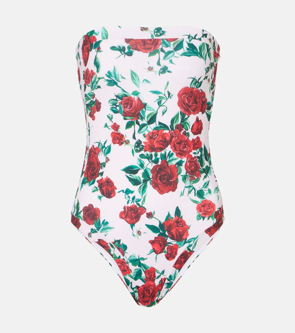  Alexandra Miro Alexandra Miro Whitney Floral Belted Swimsuit 