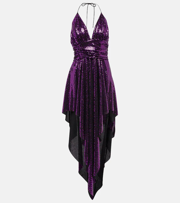  Alexandre Vauthier Alexandre Vauthier Embellished Asymmetrical Midi Dress 