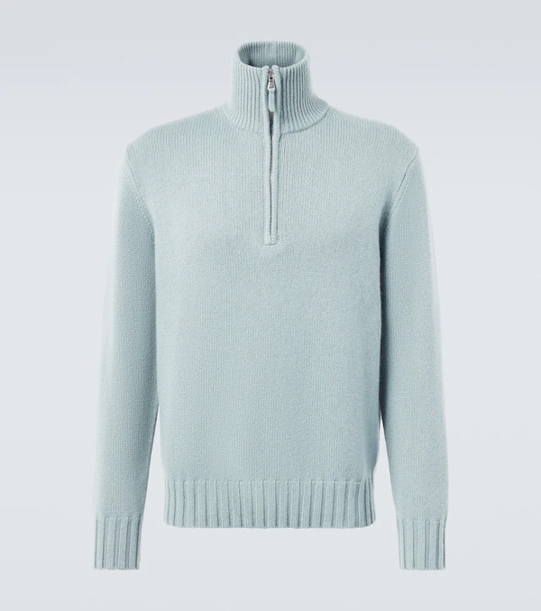  Allude Allude Cashmere Half-zip Sweater 