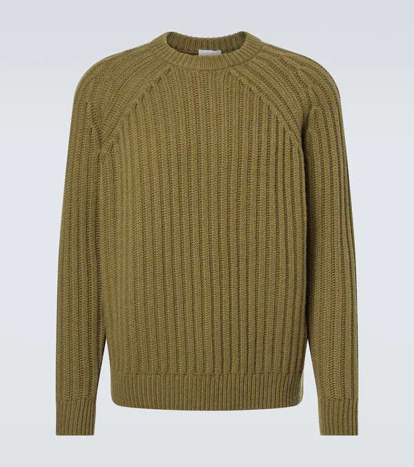  Allude Allude Ribbed-knit Wool And Cashmere Sweater 