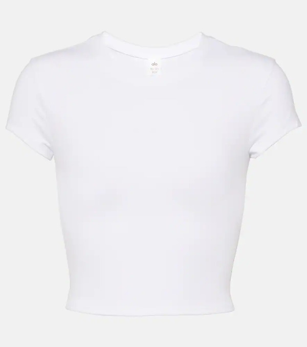  Alo Yoga Alo Yoga Alosoft Cropped Jersey T-shirt 