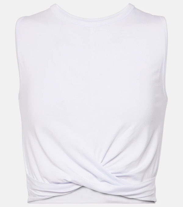  Alo Yoga Alo Yoga Cover Draped Jersey Crop Top 