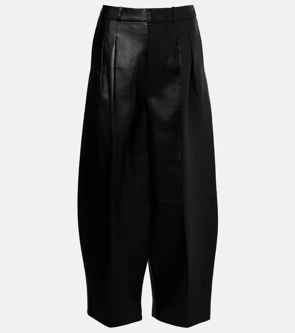  Altuzarra Altuzarra Dash Leather Barrel-leg Pants 