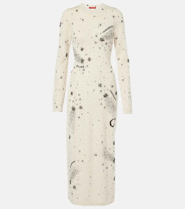  Altuzarra Altuzarra Ellima Printed Wool And Silk Maxi Dress 