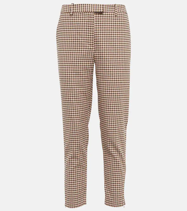  Altuzarra Altuzarra Henri Gingham Mid-rise Slim Pants 