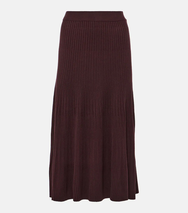  Altuzarra Altuzarra Ireene Ribbed-knit Midi Skirt 