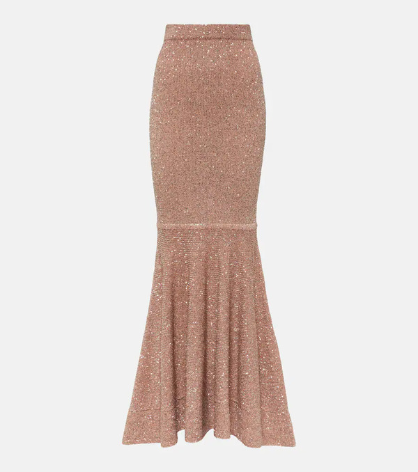  Altuzarra Altuzarra Kasou Metallic Knit Maxi Skirt 