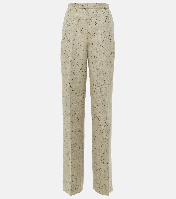  Altuzarra Altuzarra Laski Hemp-blend Wide-leg Pants 