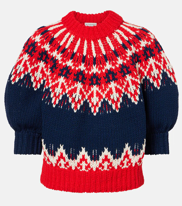  Altuzarra Altuzarra Marty Fair Isle Cotton Sweater 