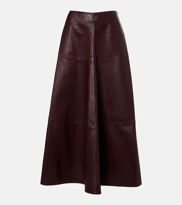  Altuzarra Altuzarra Varda Leather Maxi Skirt 