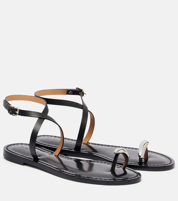  Amanu Amanu Kigali Embellished Leather Sandals 