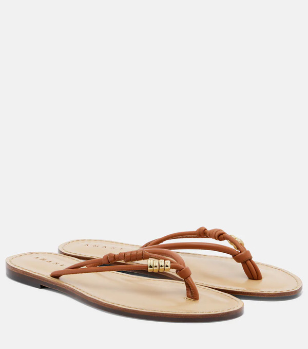  Amanu Amanu Kiwayu Leather Thong Sandals 