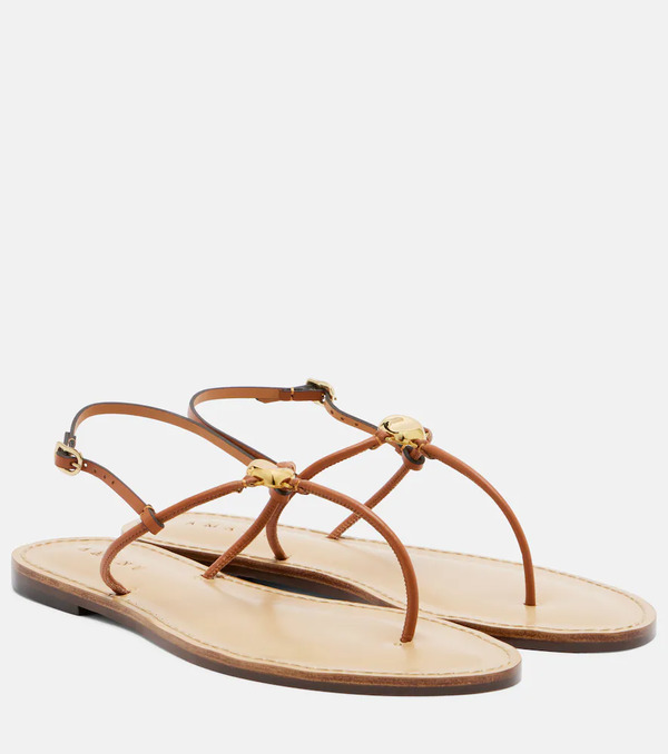  Amanu Amanu Naivasha Leather Thong Sandals 