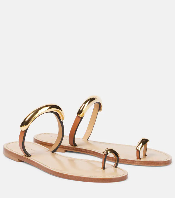  Amanu Amanu Samburu Embellished Leather Sandals 