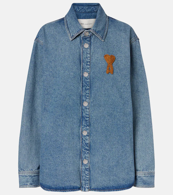  Ami Paris Ami Paris Ami De Cåur Denim Shirt 
